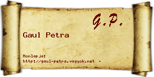 Gaul Petra névjegykártya