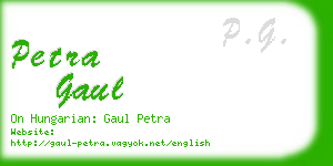 petra gaul business card